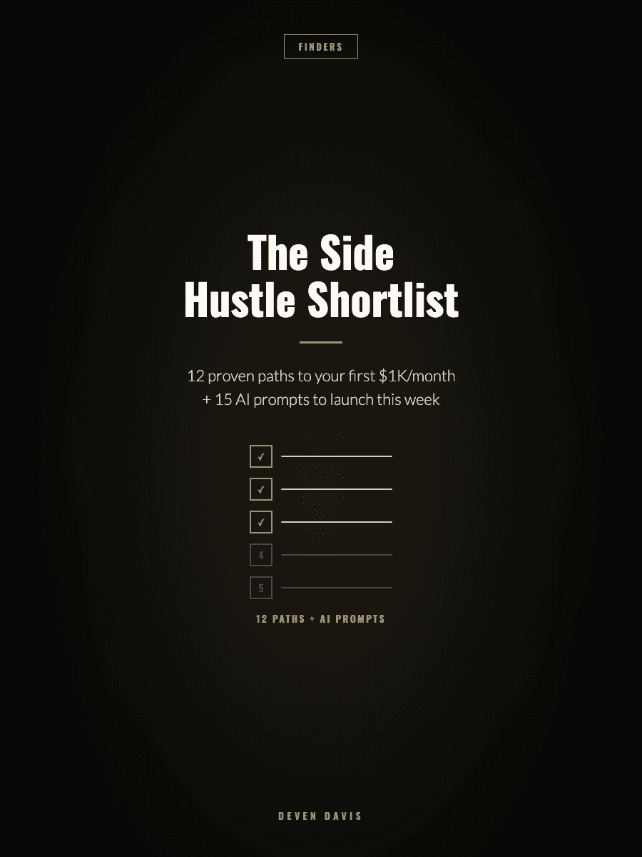 The Side Hustle Shortlist